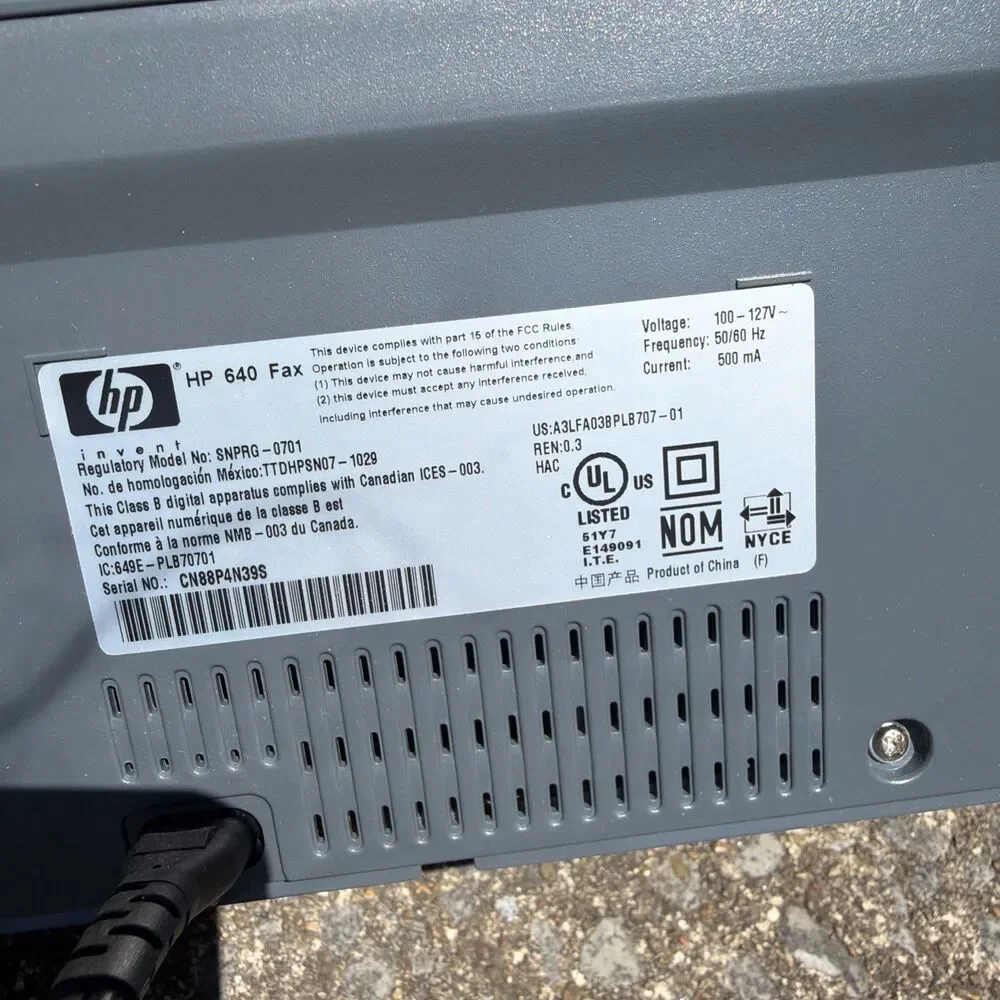 HP 640 Series Fax Machine with Phone and Inkjet Printer